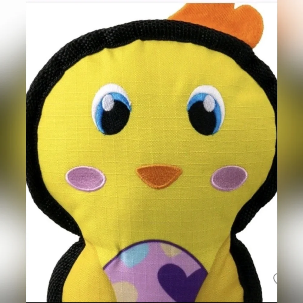 KONG Ballistic Yellow and Black Plush Toy